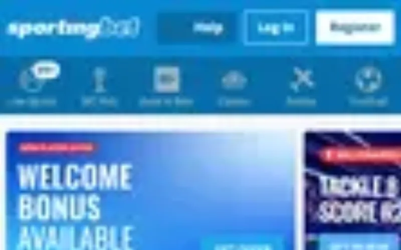Screenshot of the Sportingbet betting site, captured during our review