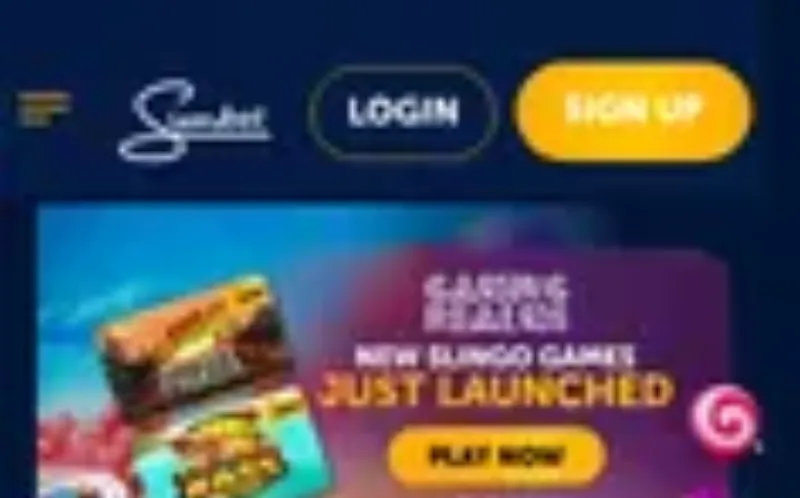 Screenshot of the Sunbet betting site, captured during our review